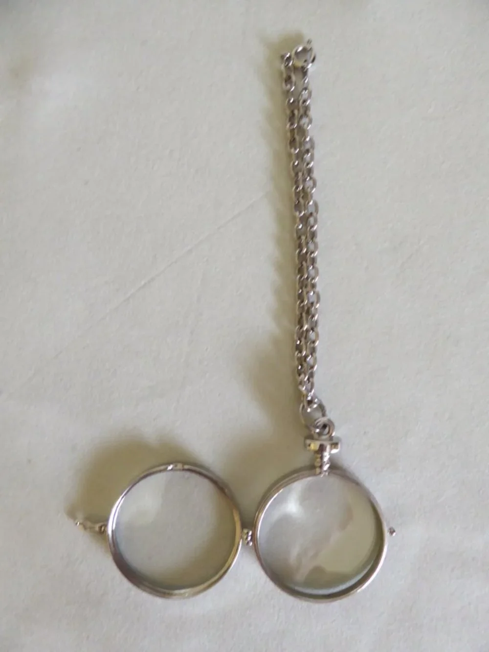 NEW GLASS MEMENTO LOCKET PENDANT SILVER METAL BRACELET JEWELRY KEEPSAKE
